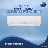 Lloyd 1.5 Ton Split Air Conditioner (AC), 6 Star Rating 18,000 BTU, GOS18B11WACK